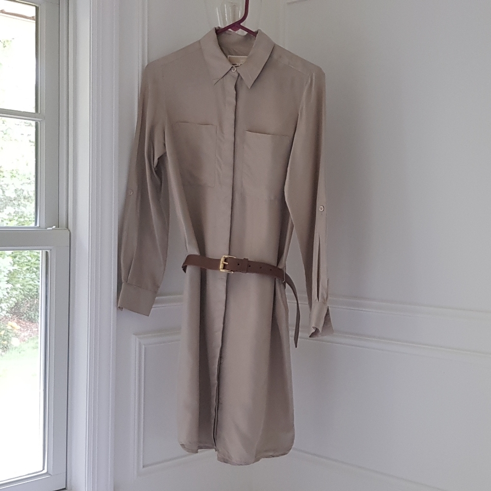 Michael Kors Silk Shirt Dress